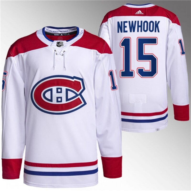 6861b0ebd3bb5_1 Men's Montreal Canadiens #15 Alex Newhook White Stitched Jersey