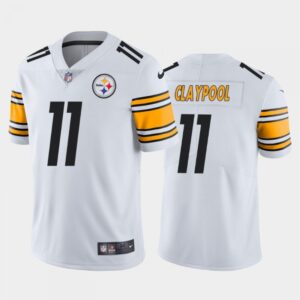 6861b0f6dfb84_1 Men's Pittsburgh Steelers #11 Chase Claypool White Vapor Untouchable Limited Stitched Jersey