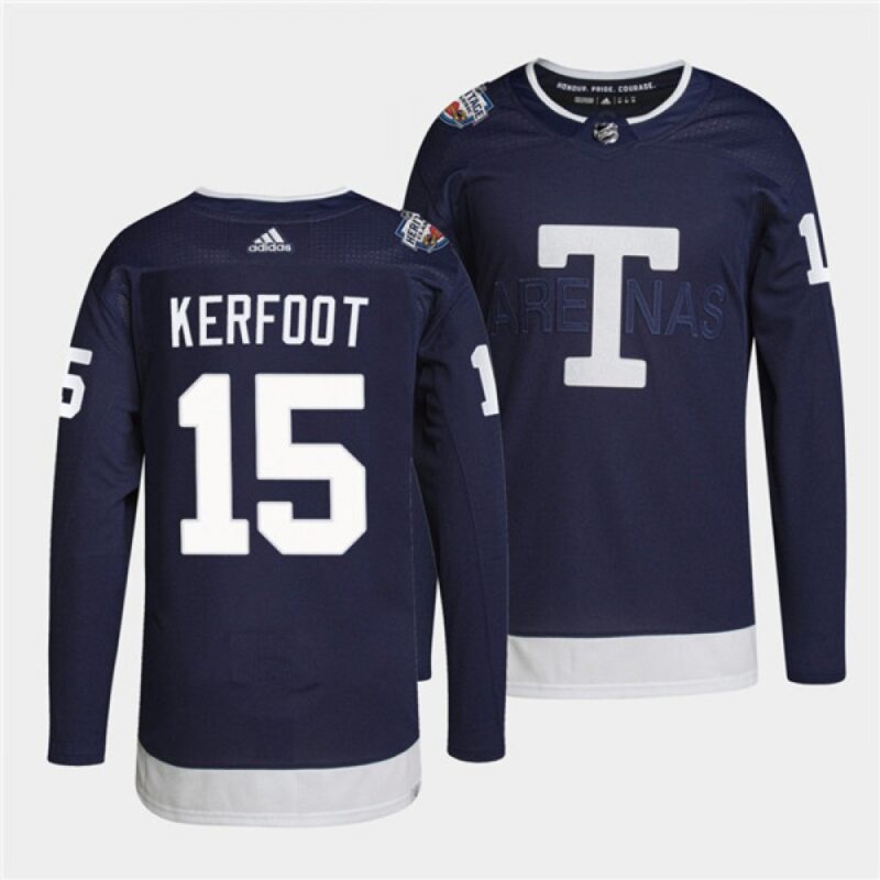 6861b0f8b78c3_1 Men's Toronto Maple Leafs #15 Alexander Kerfoot 2022 Heritage Classic Navy Stitched Jersey