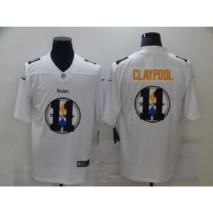 6861b10273455_1 Men's Pittsburgh Steelers #11 Chase Claypool White Shadow Logo Limited Stitched Jersey