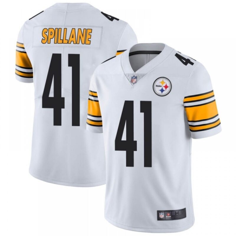6861b1414d2eb_1 Men's Pittsburgh Steelers #41 Robert Spillane White Vapor Untouchable Limited Stitched Jersey