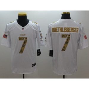 6861b15f3ee74_1 Steelers #7 Ben Roethlisberger White Men's Stitched NFL Limited Salute to Service Jersey