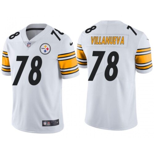 6861b16508dc1_1 Men's Pittsburgh Steelers #78 Alejandro Villanueva White Vapor Untouchable Limited Stitched Jersey