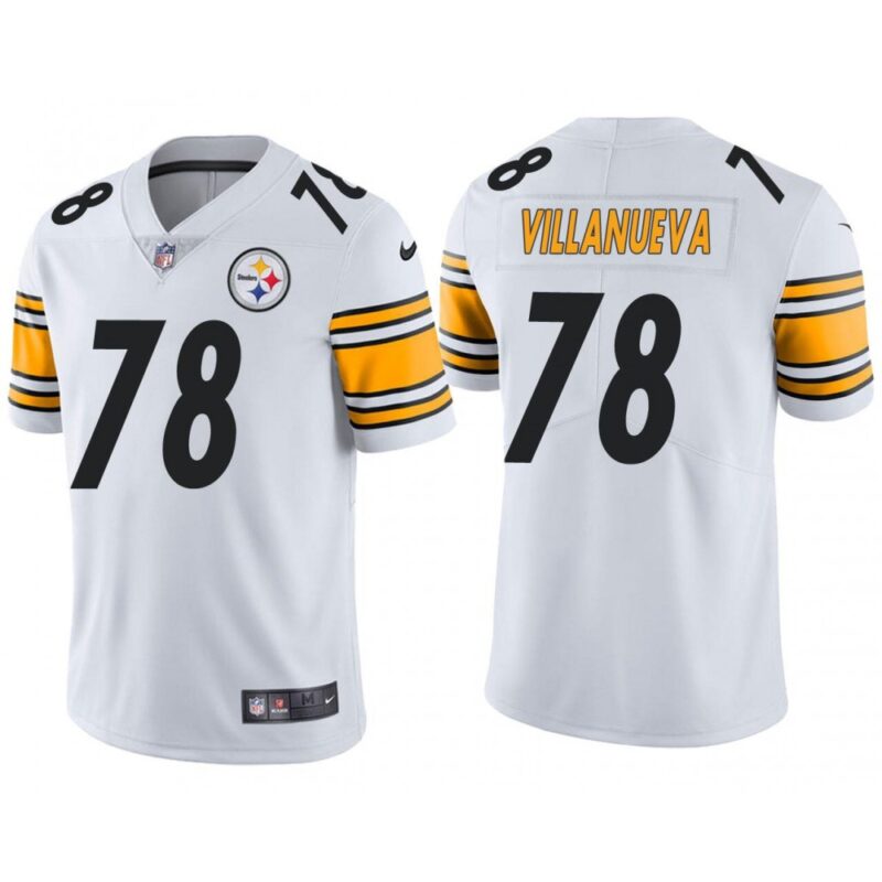 6861b16508dc1_1 Men's Pittsburgh Steelers #78 Alejandro Villanueva White Vapor Untouchable Limited Stitched Jersey
