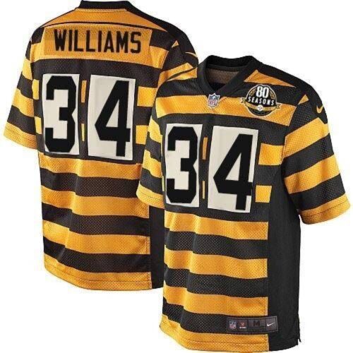 6861b1ad3d1fb_1 Steelers #34 DeAngelo Williams Yellow/Black Alternate 80TH Throwback Men's Stitched NFL Elite Jersey