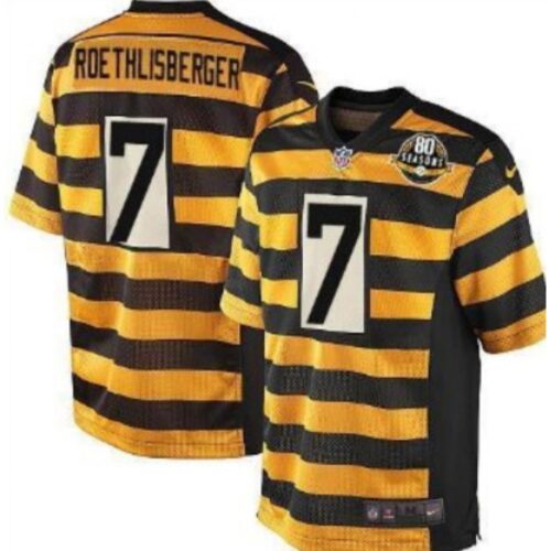 6861b1c2f2636_1 Men's Pittsburgh Steelers #7 Ben Roethlisberger Bumblebee Stripe Jersey