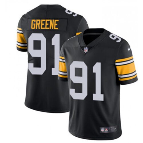 6861b1d5aed94_1 Men's Pittsburgh Steelers #91 Kevin Greene Black Vapor Untouchable Limited Stitched Jersey