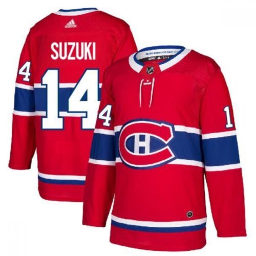 6861b1d9adf00_1 Men's Montreal Canadiens #14 Nick Suzuki Red Stitched Jersey
