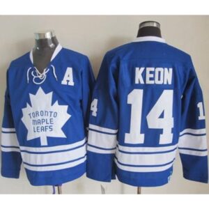 6861b201cbe13_1 Maple Leafs #14 Dave Keon Blue CCM Throwback Third Stitched NHL Jersey