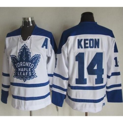 6861b2085b128_1 Maple Leafs #14 Dave Keon White CCM Throwback Winter Classic Stitched NHL Jersey