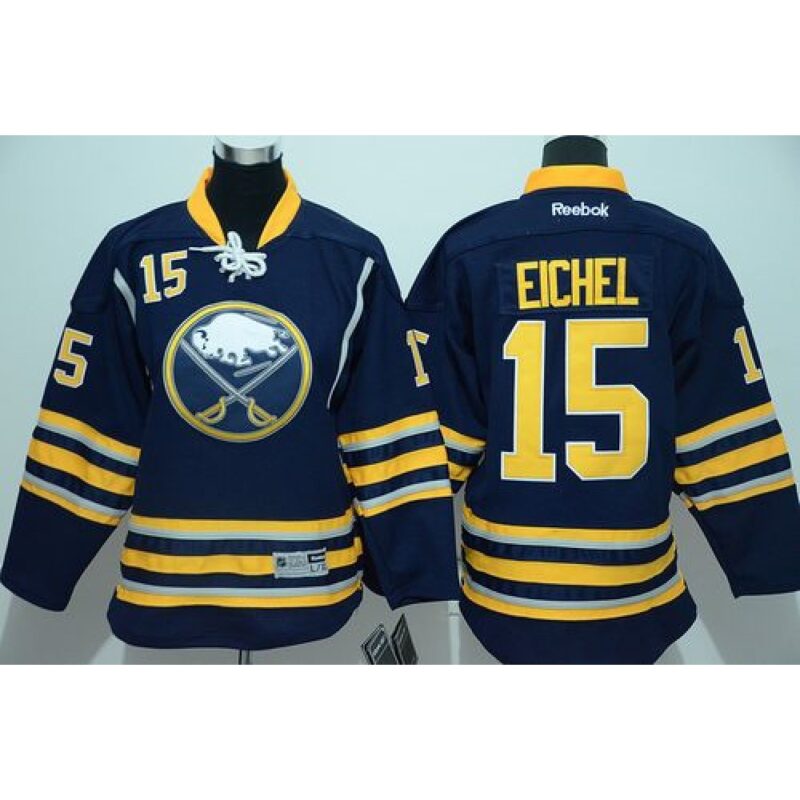 6861b2282305b_1 Sabres #15 Jack Eichel Navy Blue Youth Stitched NHL Jersey