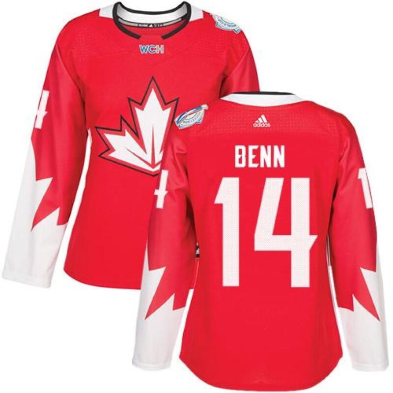 6861b24edfc83_1 Team Canada #14 Jamie Benn Red 2016 World Cup Women's Stitched NHL Jersey