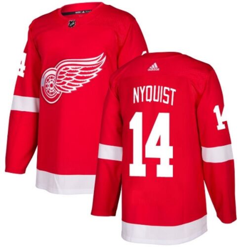 6861b27238baf_1 Men's Detroit Red Wings #14 Gustav Nyquist Red Stitched NHL Jersey