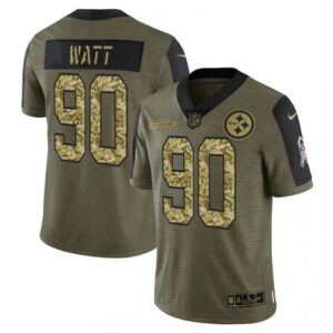 6861b2773d14d_1 Men's Pittsburgh Steelers #90 T.J. Watt 2021 Olive Camo Salute To Service Limited Stitched Jersey