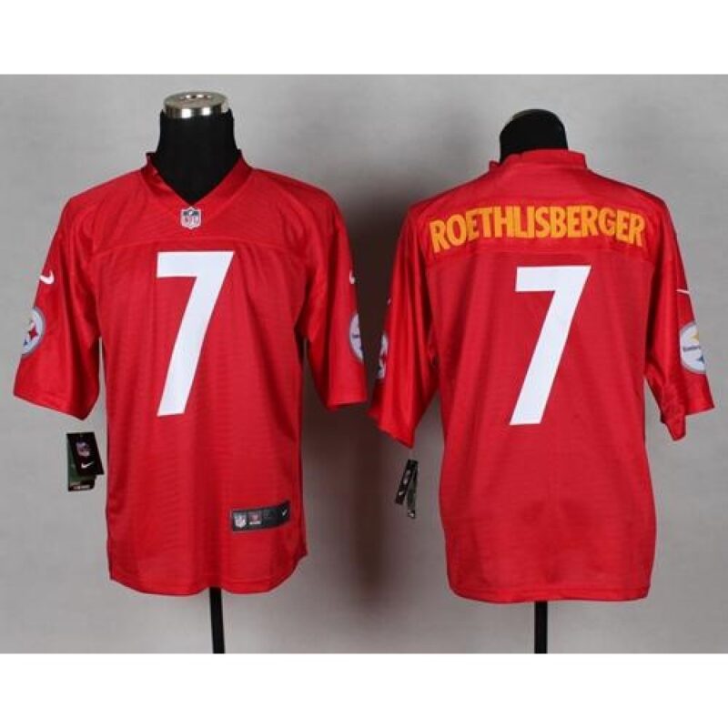 6861b28935646_1 Steelers #7 Ben Roethlisberger Red Men's Stitched NFL Elite QB Practice Jersey