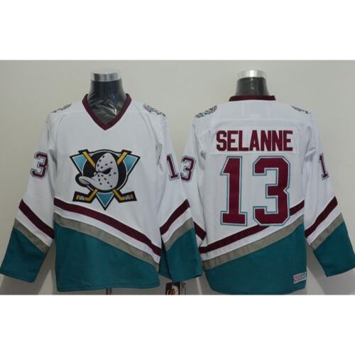 6861b28ac16fb_1 Ducks #13 Teemu Selanne White CCM Throwback Stitched NHL Jersey