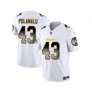 6861b2a8d6e58_1 Men's Pittsburgh Steelers #43 Troy Polamalu White 2023 F.U.S.E. Smoke Vapor Untouchable Limited Stitched Jersey