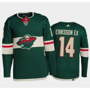 6861b2ad4b35f_1 Men's Minnesota Wild #14 Joel Eriksson Ek Green Stitched Jersey