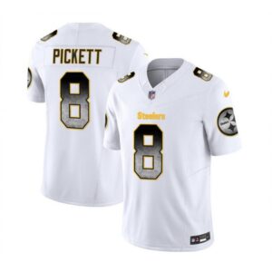 6861b2ae82e93_1 Men's Pittsburgh Steelers #8 Kenny Pickett White 2023 F.U.S.E. Smoke Vapor Untouchable Limited Stitched Jersey