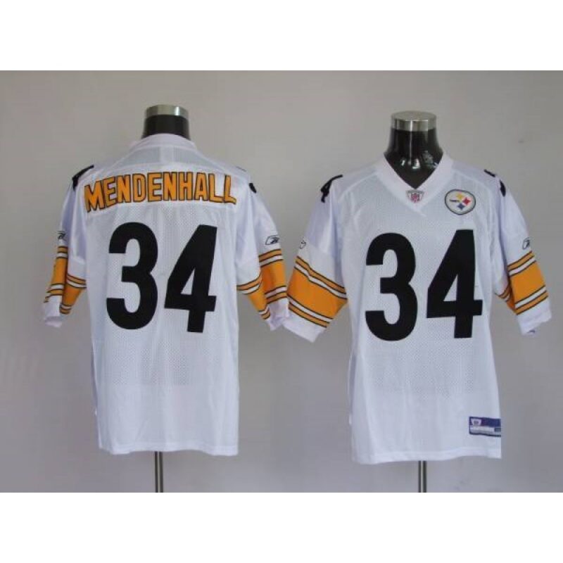 6861b2e4b3a55_1 Steelers #34 Rashard Mendenhall White Stitched Youth NFL Jersey