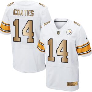 6861b2f7391db_1 Steelers #14 Sammie Coates White Men's Stitched NFL Elite Gold Jersey