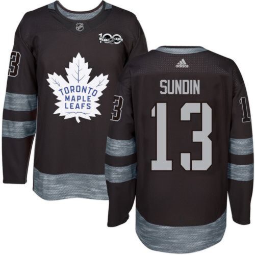 6861b2fd7ba18_1 Maple Leafs #13 Mats Sundin Black 1917-2017 100th Anniversary Stitched NHL Jersey