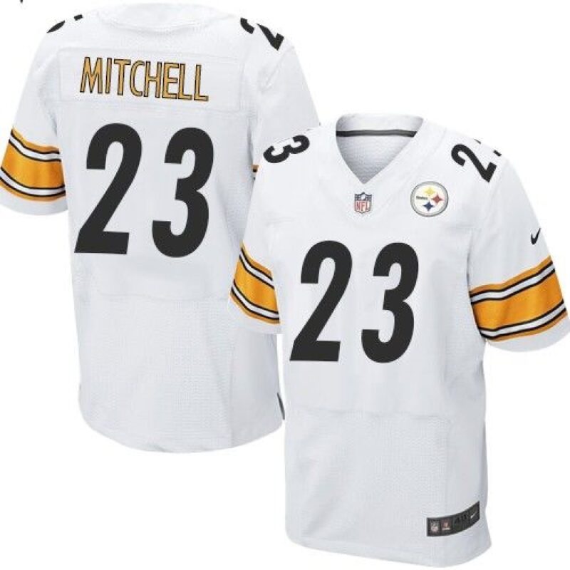 6861b3053ed4d_1 Steelers #23 Mike Mitchell White Men's Stitched NFL Elite Jersey