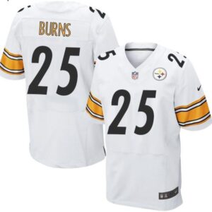 6861b308631a0_1 Steelers #25 Artie Burns White Men's Stitched NFL Elite Jersey