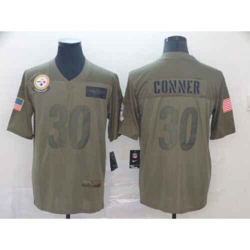 6861b3288cd33_1 Men's Pittsburgh Steelers #30 James Conner 2019 Camo Salute To Service Limited Stitched NFL Jersey