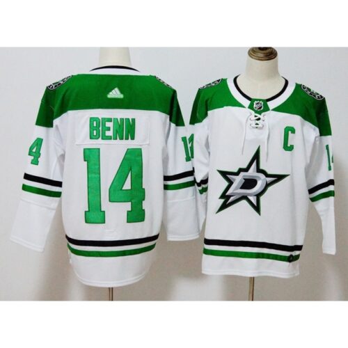6861b33209cb6_1 Men's Dallas Stars #14 Jamie Benn White Stitched NHL Jersey