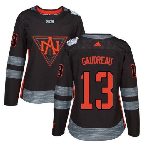 6861b33b35876_1 Team North America #13 Johnny Gaudreau Black 2016 World Cup Women's Stitched NHL Jersey