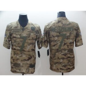 6861b34462600_1 Men's Pittsburgh Steelers #7 Ben Roethlisberger 2018 Camo Salute to Service Limited Stitched NFL Jersey