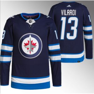 6861b34e4e2d7_1 Men's Winnipeg Jets #13 Gabriel Vilardi Navy Stitched Jersey