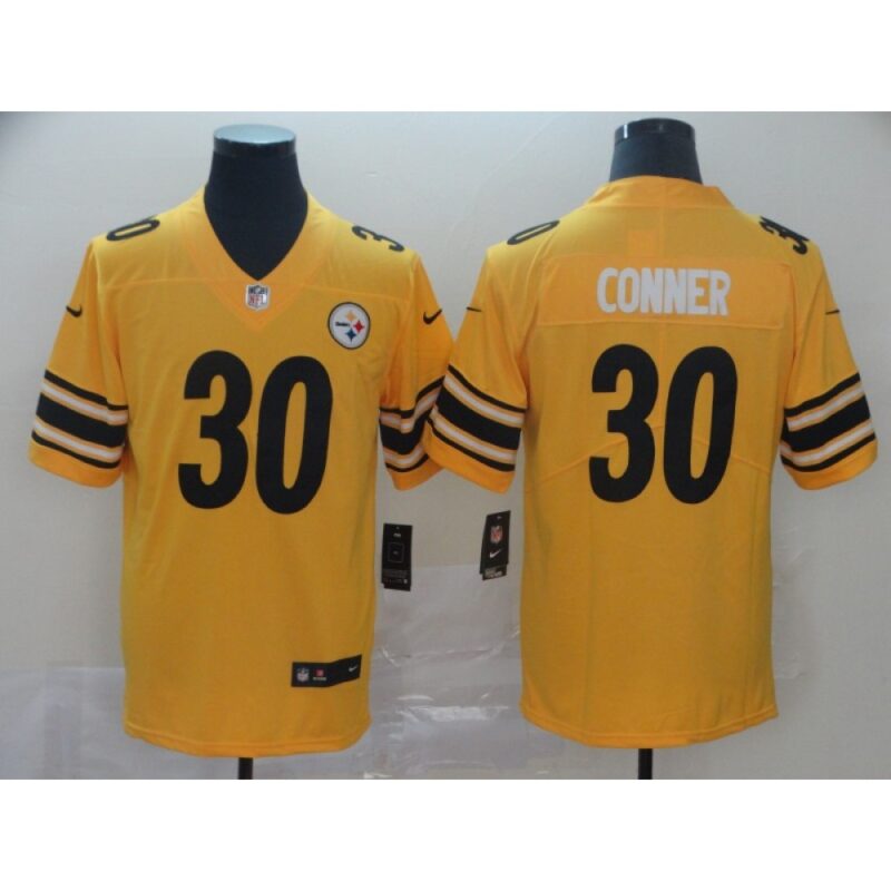 6861b36675602_1 Men's Pittsburgh Steelers #30 James Conner 2019 Gold Inverted Legend Stitched NFL Jersey