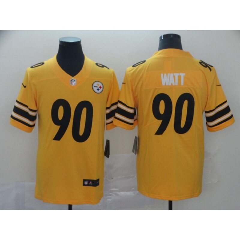 6861b37b9cba8_1 Men's Pittsburgh Steelers #90 T. J. Watt Gold Inverted Legend Stitched NFL Jersey