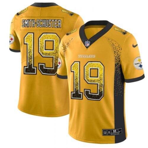 6861b37e88323_1 Men's Pittsburgh Steelers #19 JuJu Smith-Schuster Gold 2018 Drift Fashion Color Rush Limited Stitched NFL Jersey