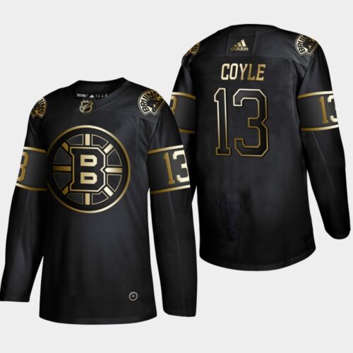 6861b38cbd1e5_1 Men's Boston Bruins #13 Charlie Coyle Black Golden Edition Stitched NHL Jersey