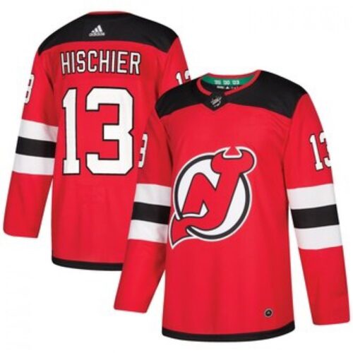 6861b3b694748_1 Men's New Jersey Devils #13 Nico Hischier Red Stitched NHL Jersey