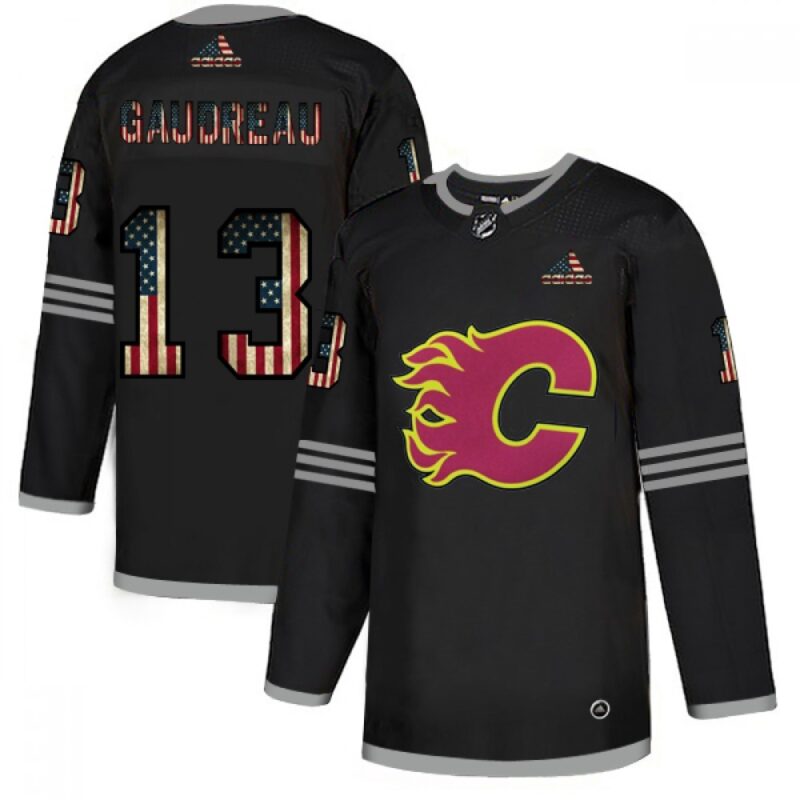 6861b3dd962fd_1 Men's Calgary Flames #13 Johnny Gaudreau 2020 Grey USA Flag Stitched NHL Jersey
