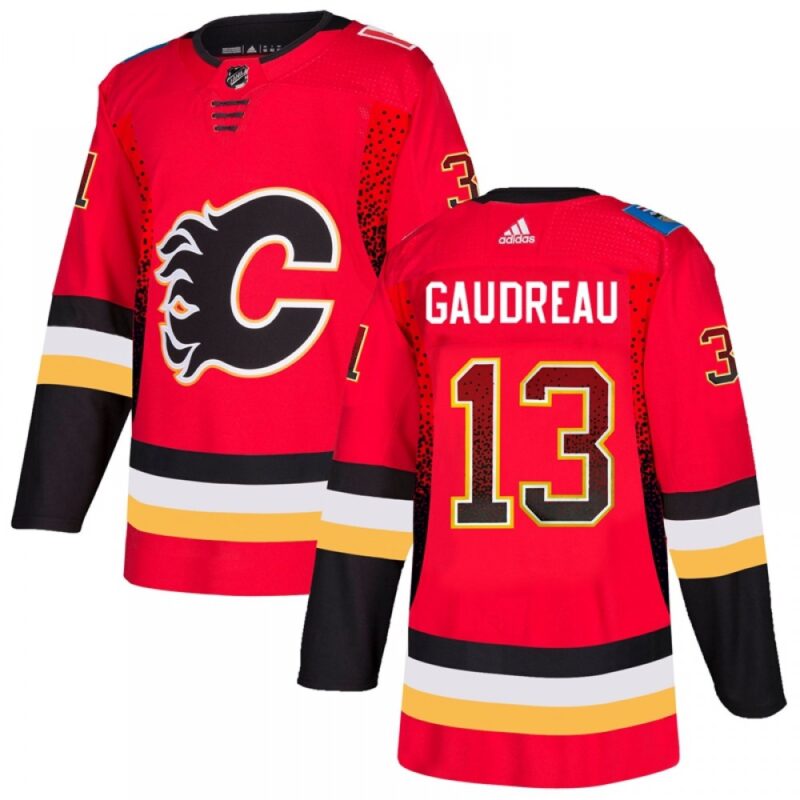 6861b3e441ede_1 Men's Calgary Flames #13 Johnny Gaudreau Red Drift Fashion Stitched NHL Jersey