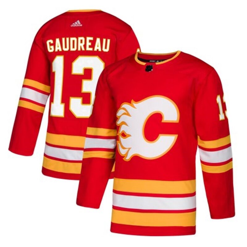 6861b3e79afc4_1 Men's Calgary Flames #13 Johnny Gaudreau Red Stitched NHL Jersey