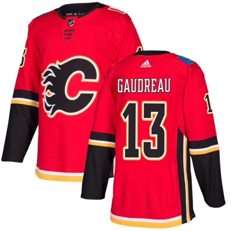 6861b3ead7e58_1 Men's Calgary Flames #13 Johnny Gaudreau Red Stitched NHL Jersey