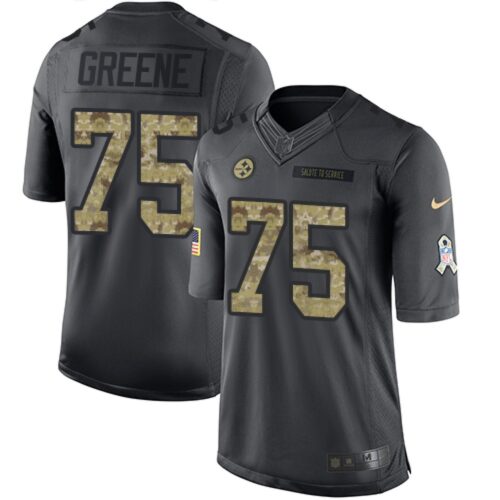 6861b3f57f633_1 Steelers #75 Joe Greene Black Men's Stitched NFL Limited 2016 Salute to Service Jersey
