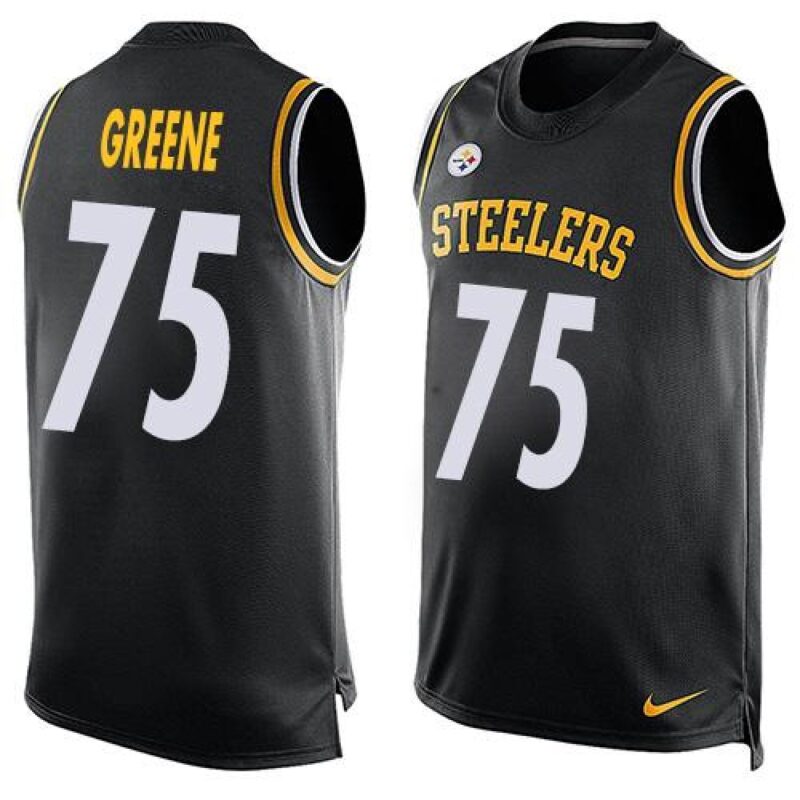 6861b3fb58297_1 Steelers #75 Joe Greene Black Team Color Men's Stitched NFL Limited Tank Top Jersey