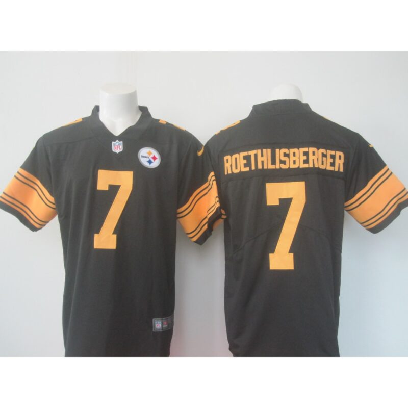 6861b4350d9cc_1 Men's Steelers #7 Ben Roethlisberger Black Limited Rush Stitched NFL Jersey
