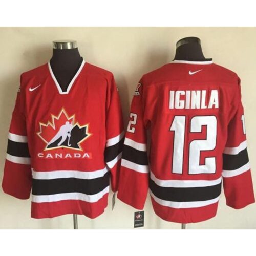 6861b43f160e7_1 Team CA. #12 Jarome Iginla Red/Black 2002 Olympic Throwback Stitched NHL Jersey