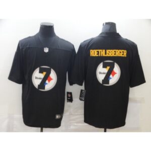 6861b4441ddf3_1 Men's Pittsburgh Steelers #7 Ben Roethlisberger Black Shadow Logo Limited Stitched Jersey