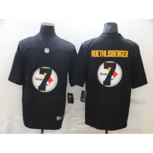 6861b4441ddf3_1 Men's Pittsburgh Steelers #7 Ben Roethlisberger Black Shadow Logo Limited Stitched Jersey