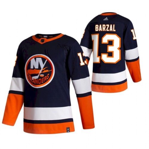 6861b454c5349_1 Men's New York Islanders #13 Mathew Barzal 2021 Black Reverse Retro Stitched Jersey