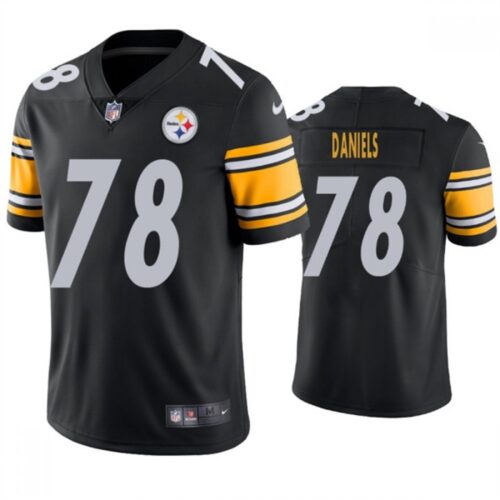 6861b455d10b6_1 Men's Pittsburgh Steelers #78 James Daniels Black Vapor Untouchable Limited Stitched Jersey